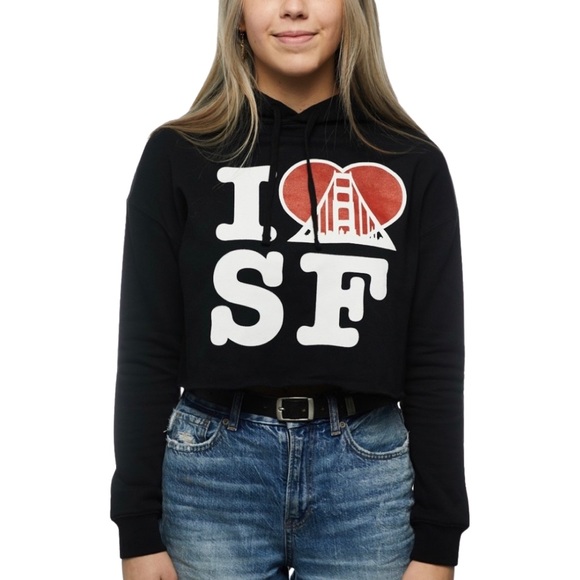 I ❤️ SF Crop Hoodie - Picture 4 of 4